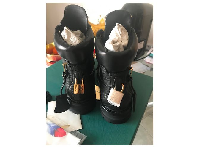 Botines Buscemi de cuero negro 36 - vista 6