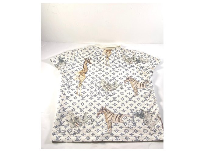 Louis Vuitton Polo Bianco sporco - vista 3