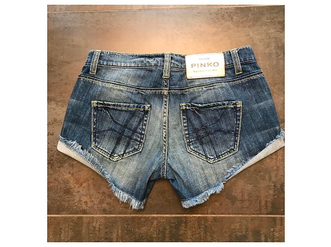 Pantaloncini in denim Pinko blu - vista 2
