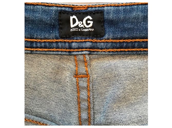 Pantaloncini in denim blu D&G - vista 4