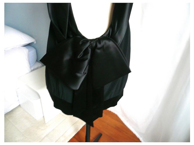 AZZARO - VESTIDO DE COCTEL NEGRO MINT CONDITION T40 - vista 2