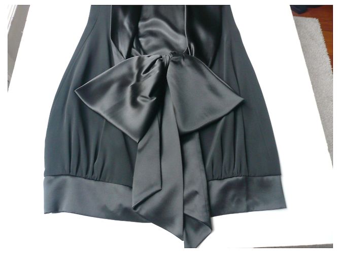 AZZARO - VESTIDO DE COCTEL NEGRO MINT CONDITION T40 - vista 3