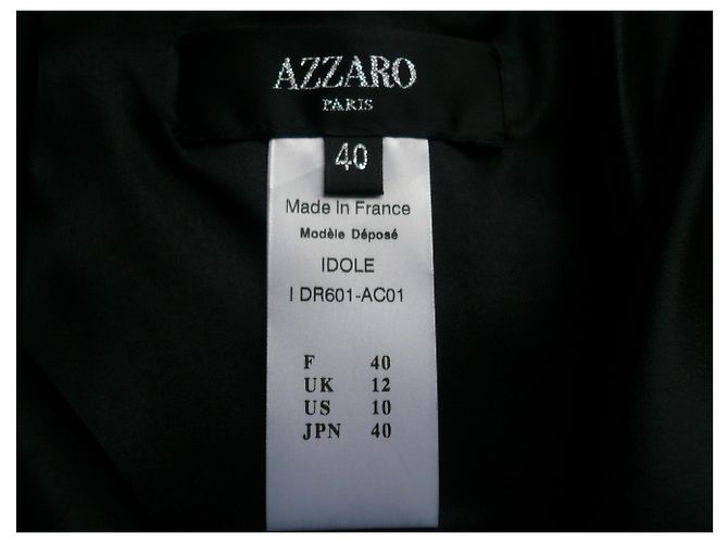 AZZARO - VESTIDO DE COCTEL NEGRO MINT CONDITION T40 - vista 4