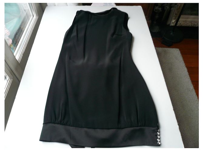 AZZARO - VESTIDO DE COCTEL NEGRO MINT CONDITION T40 - vista 5
