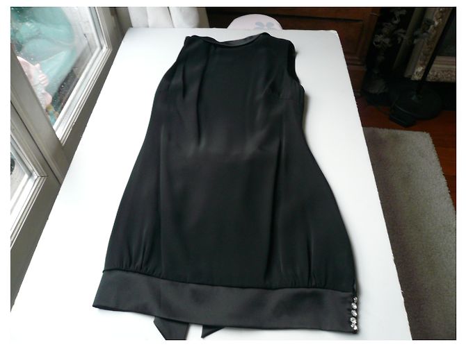 AZZARO - VESTIDO DE COCTEL NEGRO MINT CONDITION T40 - vista 6