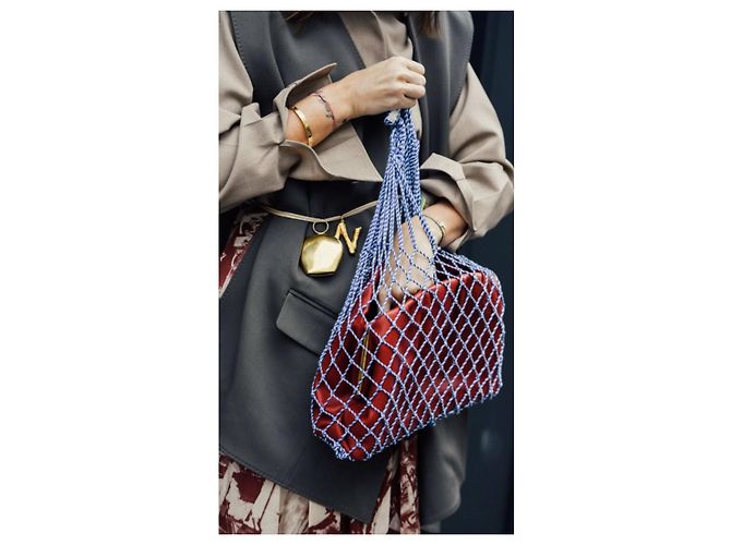 Céline Saco de rede de algodão Celine - vista 5