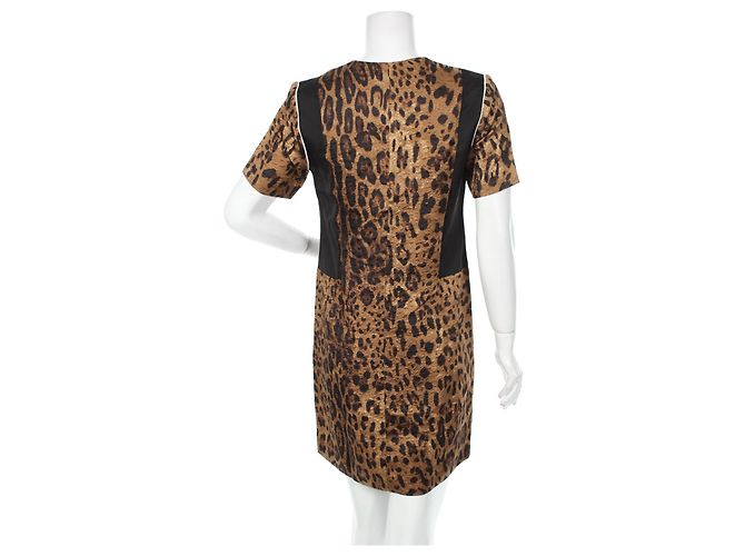 Vestido Sandro Estampado Leopardo de Seda y Lana Multicolor Estampado de leopardo - vista 2