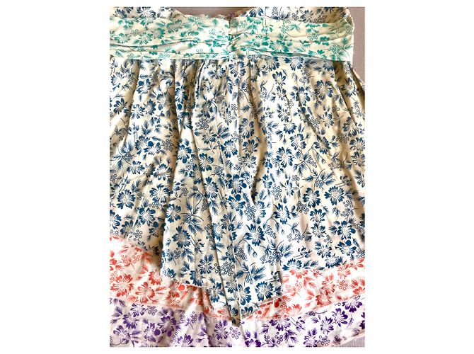 Falda See by Chloé de algodón con volantes y estampado floral Multicolor - vista 2