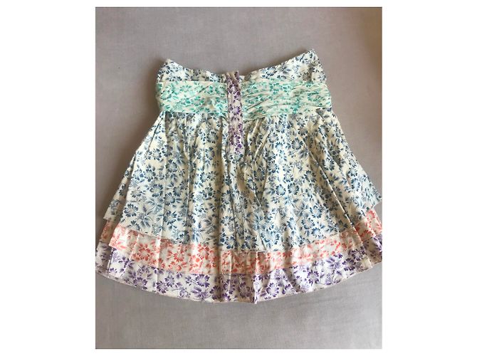 Falda See by Chloé de algodón con volantes y estampado floral Multicolor - vista 4