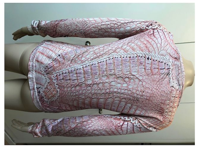 Roberto Cavalli Strickjacke aus Baumwolle Rosa Pink - Ansicht 3