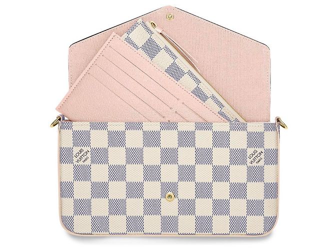 Louis Vuitton Pochette Felicie nuova Beige - vista 4