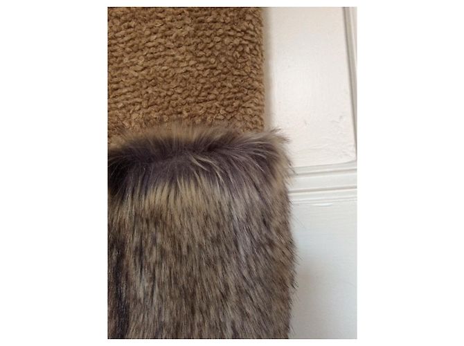 Stella Mc Cartney Colete de malha sem pelo em lã bege - vista 10