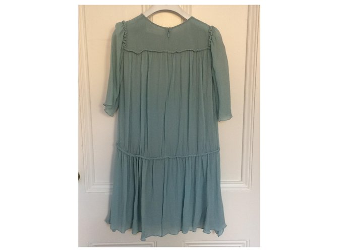 Abito in seta blu Chloé - vista 2