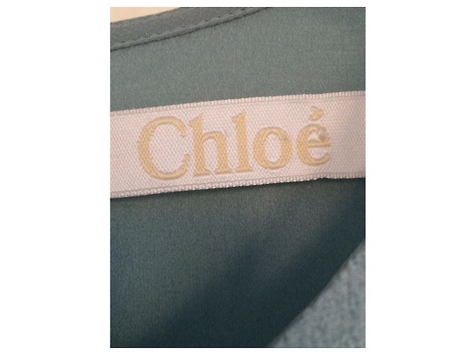 Abito in seta blu Chloé - vista 4