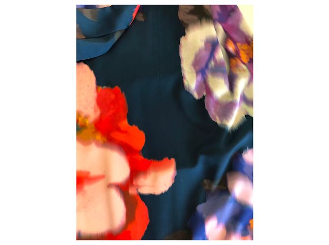 Autre Marque Floral gemustertes Kleid aus Polyester Größe 8 Mehrfarben - Ansicht 2