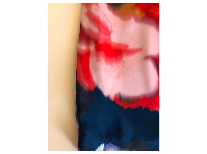 Autre Marque Floral gemustertes Kleid aus Polyester Größe 8 Mehrfarben - Ansicht 4