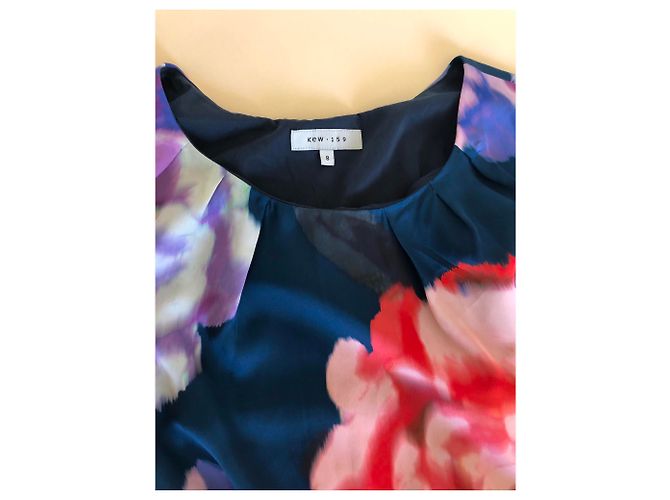 Autre Marque Floral gemustertes Kleid aus Polyester Größe 8 Mehrfarben - Ansicht 5