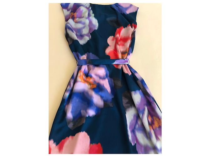 Autre Marque Floral gemustertes Kleid aus Polyester Größe 8 Mehrfarben - Ansicht 8