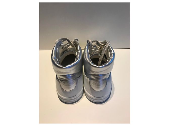 Sneakers Chanel bianche e argento, taille 40. Eccellente stato . Bianco - vista 3