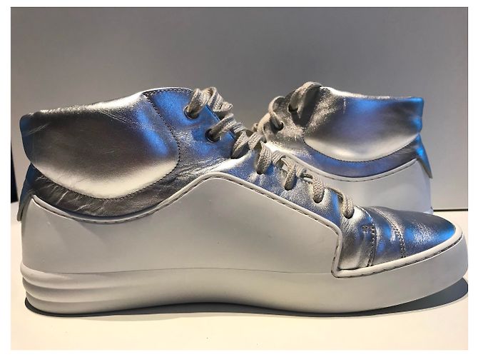Sneakers Chanel bianche e argento, taille 40. Eccellente stato . Bianco - vista 8