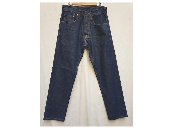 jeans grezzi taglia Evisu 30 - arredamento dipinto di blu Blu scuro - vista 2