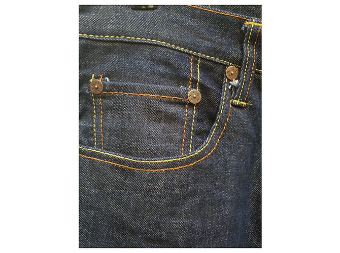 jeans grezzi taglia Evisu 30 - arredamento dipinto di blu Blu scuro - vista 3