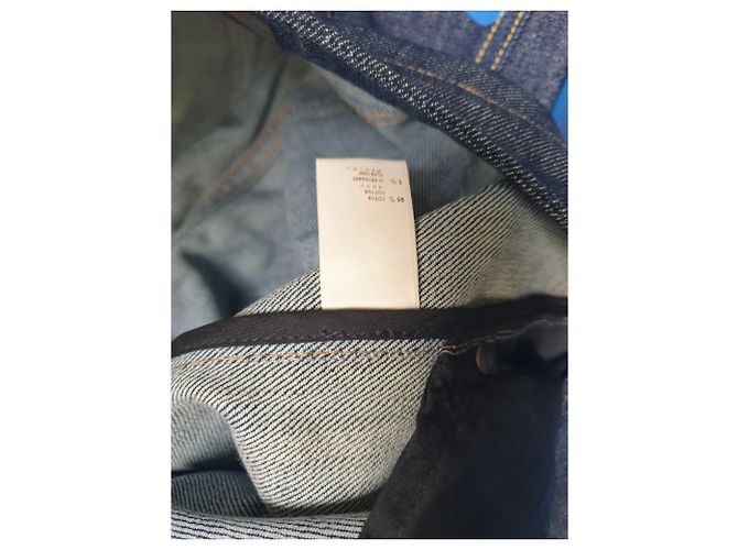 Raw jeans Louis VUITTON - talla 40 - pantalones de mezclilla Azul marino - vista 8