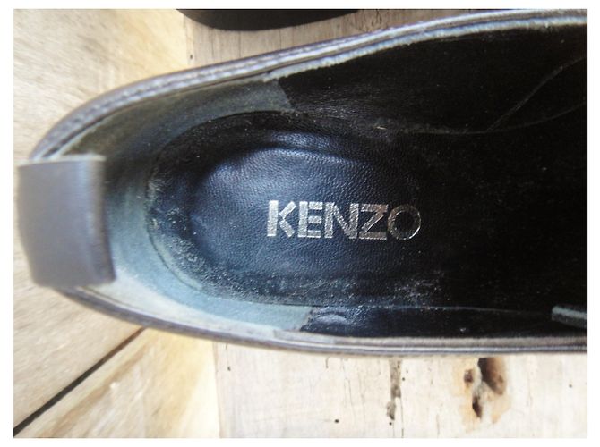 Mocassini Kenzo in pelle nera 36 Nero - vista 5
