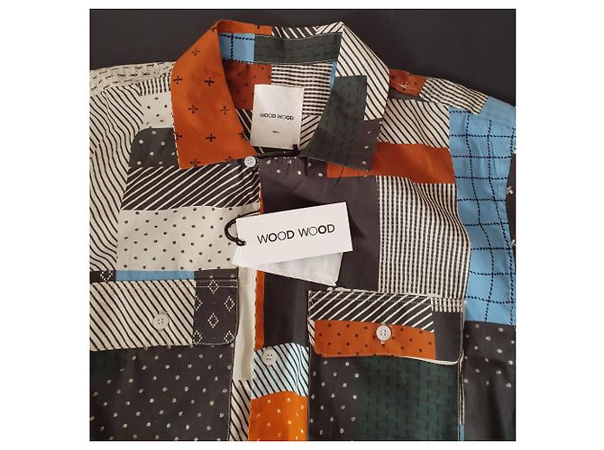 Camicia Wood Wood in cotone Multicolore - vista 4