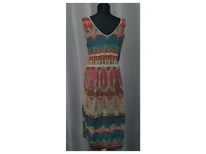 Autre Marque Abito Ivko in cotone multicolor Multicolore - vista 3