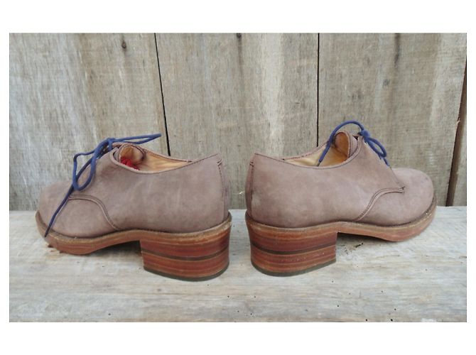 Free Lance derby vintage Lancia libera p 36 Nuova Condizione Beige - vista 6