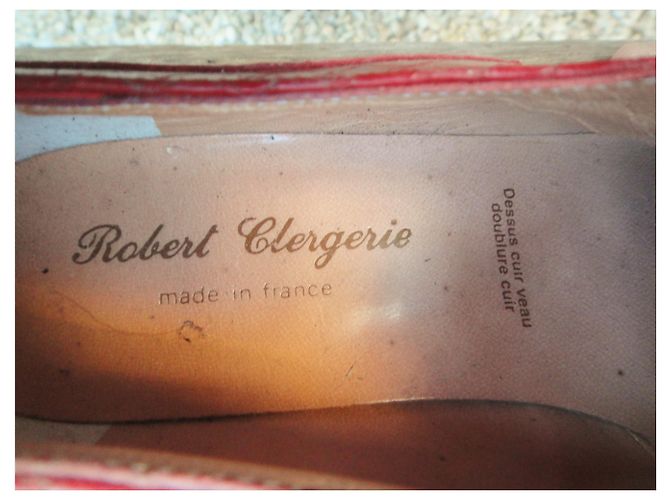 Robert Clergerie derby vintage p 37 Nuova Condizione Rosso - vista 2