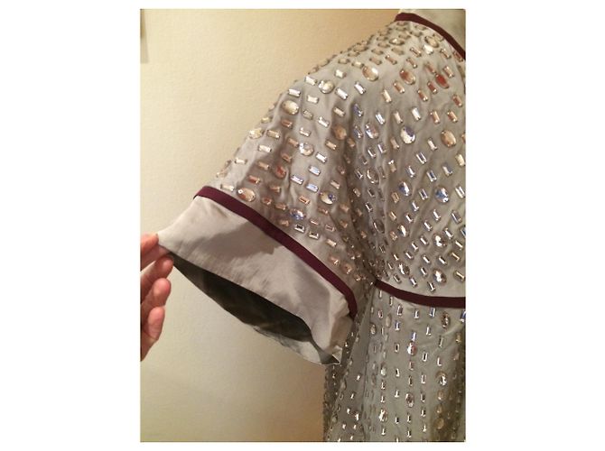 Vestido Abrigo Antonio Marras Gris Burdeos - vista 4