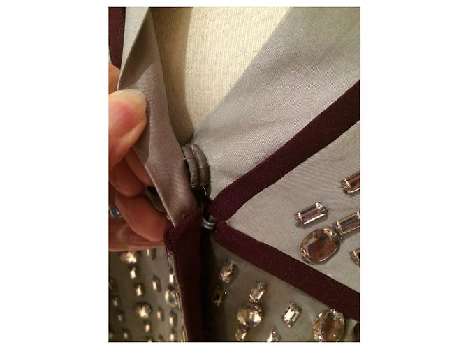 Vestido Abrigo Antonio Marras Gris Burdeos - vista 5