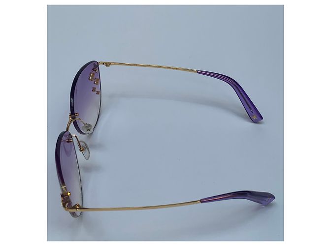 Louis Vuitton Occhiali da sole Desmayo viola cat eye Porpora - vista 7