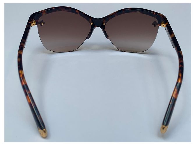 Louis Vuitton Gafas Marrón Tortuga Marrón oscuro - vista 2