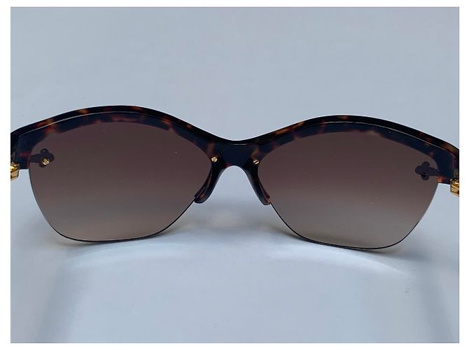 Louis Vuitton Gafas Marrón Tortuga Marrón oscuro - vista 3