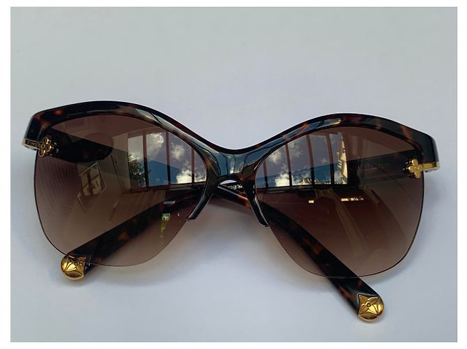 Louis Vuitton Gafas Marrón Tortuga Marrón oscuro - vista 6