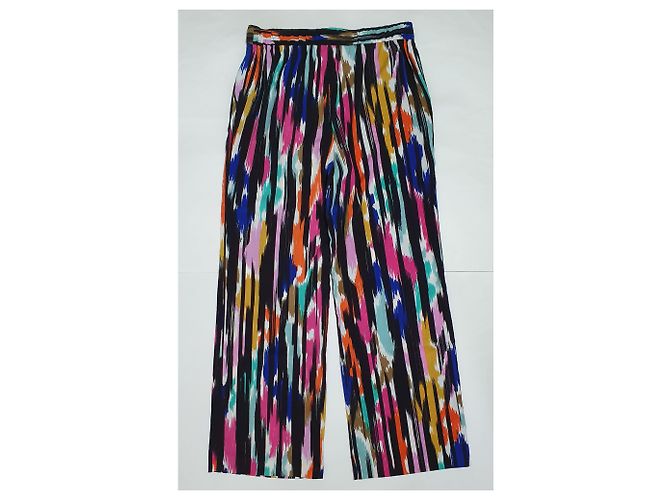 Trina Turk Multicolour Polyester Pants Size M - view 2