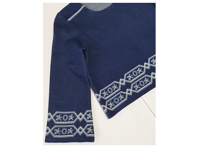 Pull Maje Bleu en Polyester - vue 3