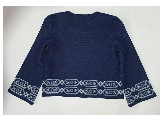 Pull Maje Bleu en Polyester - vue 4
