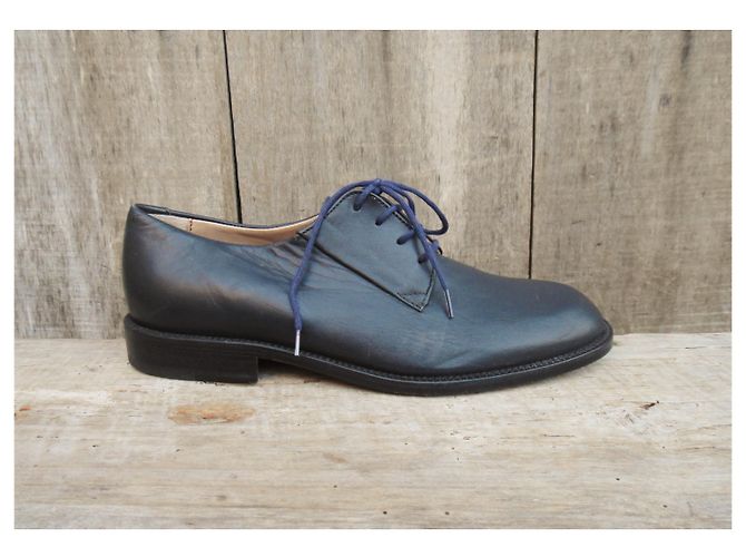 Autre Marque Derby vintage Salamander p 36,5 Blu scuro - vista 3