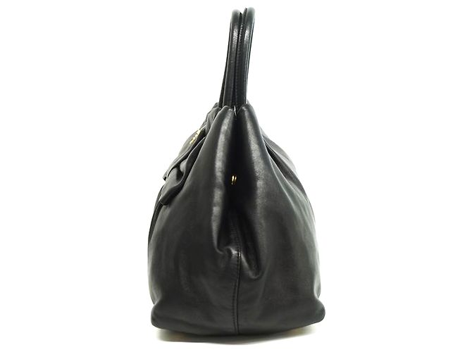 Borsa a mano Fiocco in pelle nera Prada - vista 2