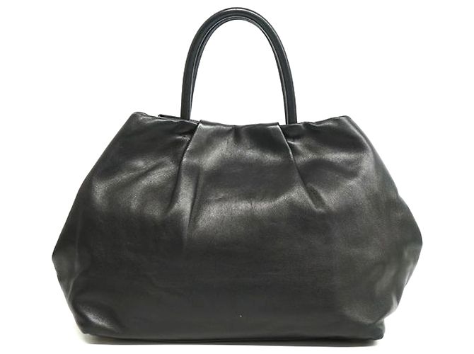 Borsa a mano Fiocco in pelle nera Prada - vista 3