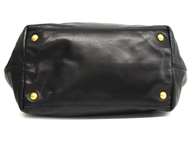 Borsa a mano Fiocco in pelle nera Prada - vista 4