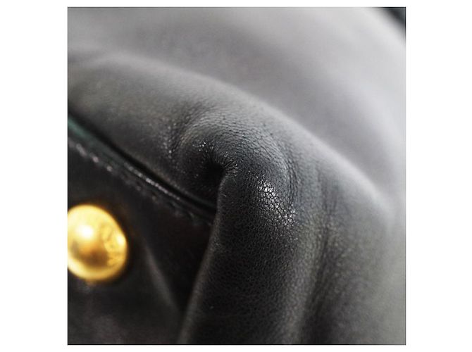 Borsa a mano Fiocco in pelle nera Prada - vista 7