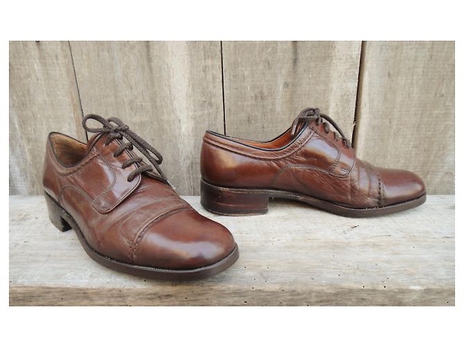 Joseph Fenestrier Derby Unic vintage - Fenestrier p 39,5 Marrone - vista 3