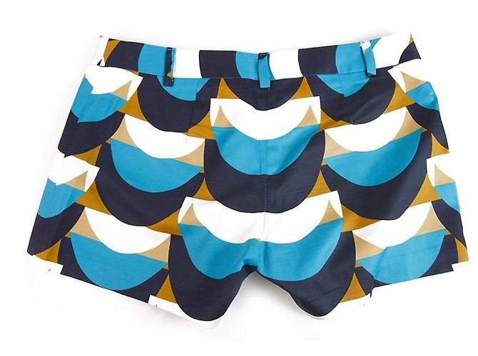 Pantaloncini estivi Milly in cotone dal design geometrico multicolore 4 - vista 2