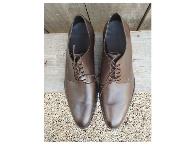 Ermenegildo Zegna Ermeneglio Zegna p derbies 41 Marrone scuro - vista 5