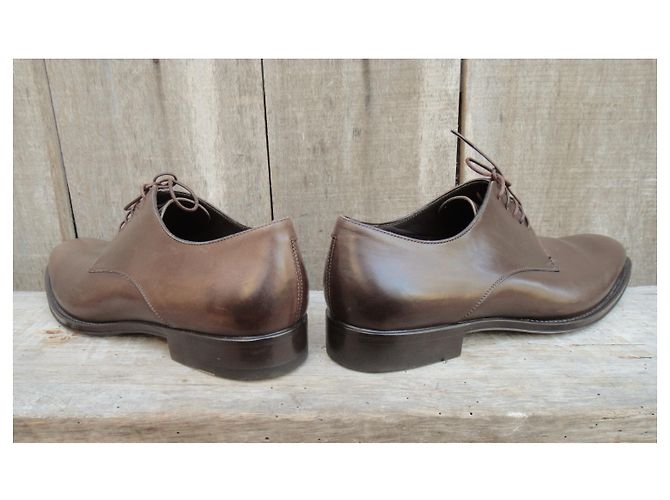Ermenegildo Zegna Ermeneglio Zegna p derbies 41 Marrone scuro - vista 6